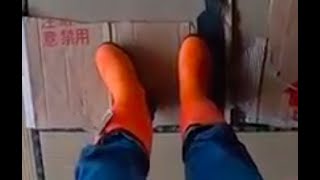 狩猟用のスパイク長靴をamazon prime wardrobeで試着した
