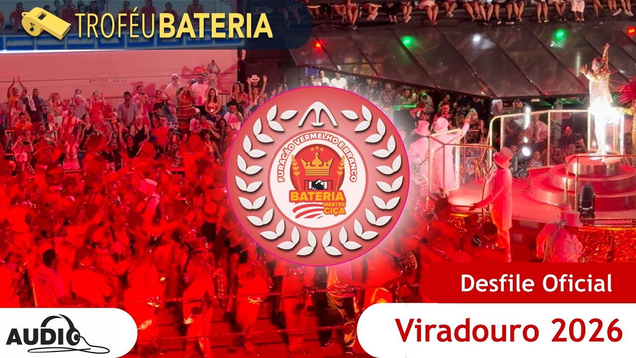 Áudio da Bateria da Viradouro no desfile oficial 2026 - Primeiro Box