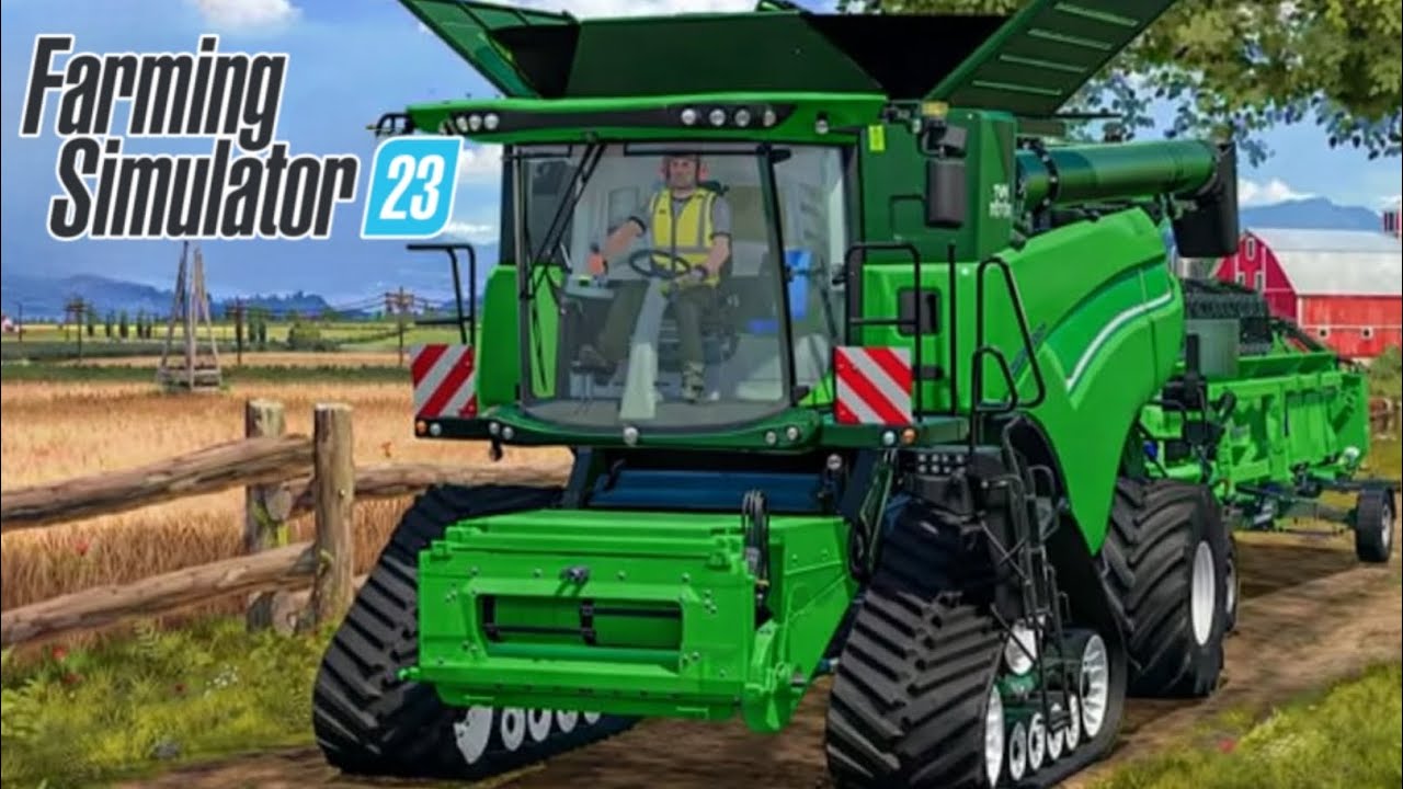New Holland with Wheat Harvesting in Fs23 ? Farming Simulator 23 #fs23 #fs18 #fs20 