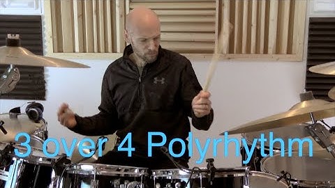 3 over 4 polyrhythm applied to the kit