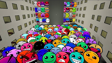 Geometry Dash and Lobotomy Dash Nextbots Chase me in Liminal Hotel Gmod