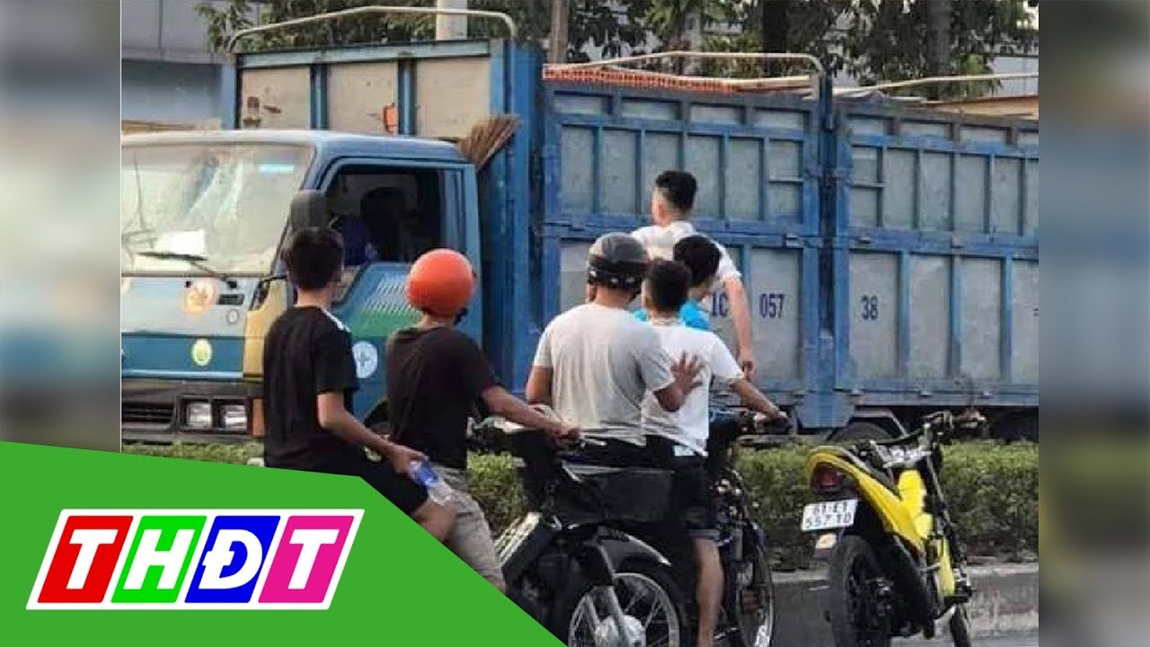 Bình Dương: Xác minh nhóm thanh niên chặn xe tải, chém... - youtube