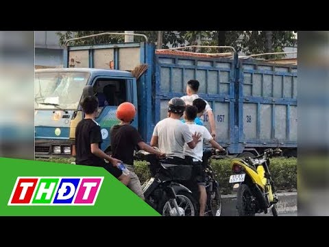 Video Bình Dương: Xác minh nhóm thanh niên chặn xe tải, chém... - youtube