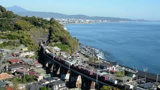 東海道線・貨物列車EF210形・石橋をゆく2
