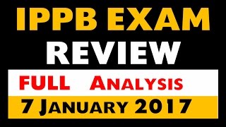 IPPB | India Post Exam review 7 Jan 2017