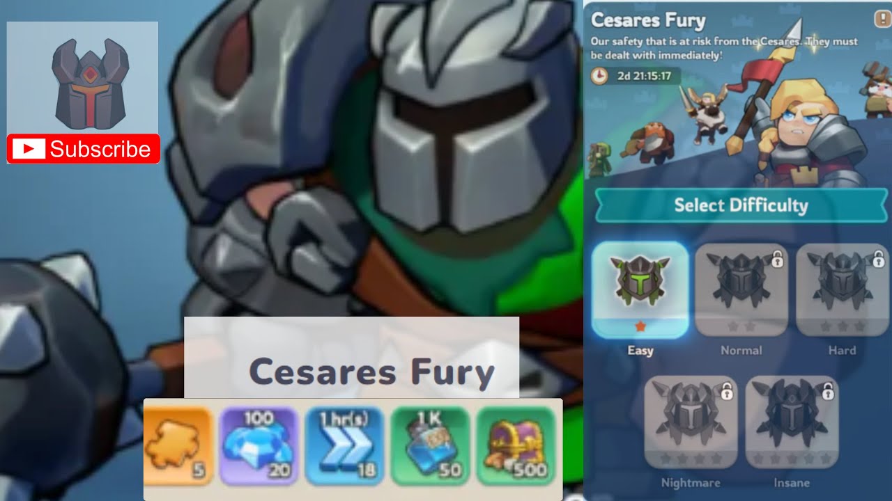 Cesares fury event in Kingshot 