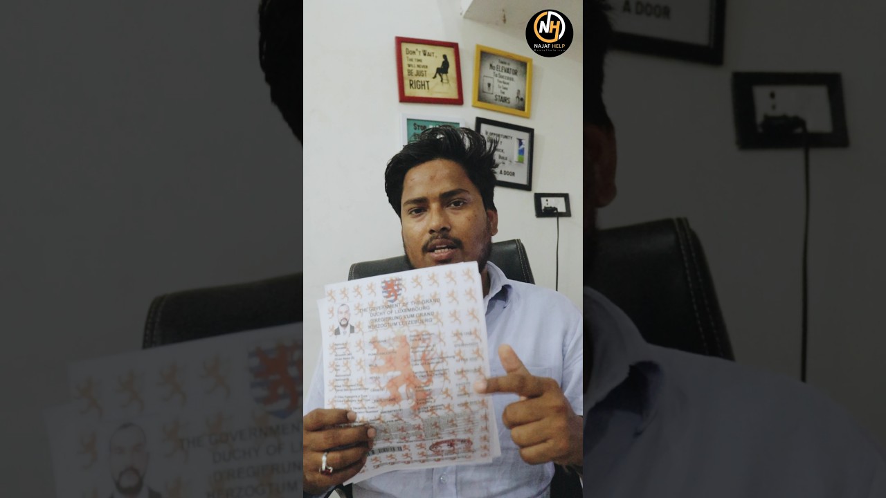 Luxembourg🇱🇺 Work visa || fake Luxembourg work visa check ✅ || #visa #luxembourg #najafhelp #shorts