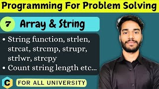 7.7 | String Function | strlen | strcat | strcmp | strupr | strlwr | strcpy | string in c language