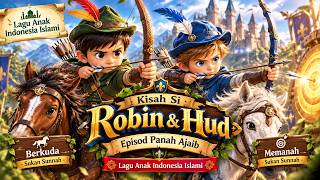 🏹 Robin & Hud | Berkuda, Memanah & Persahabatan | Lagu Anak Indonesia Islami (Age 3-5yrs above)