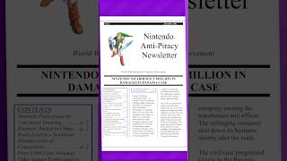 Nintendo&#39;s Anti-Piracy Newsletter #shorts