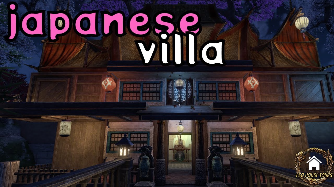 BEST JAPANESEINSPIRED BUILD IN ESO? (ESO House Tours Japanese Villa