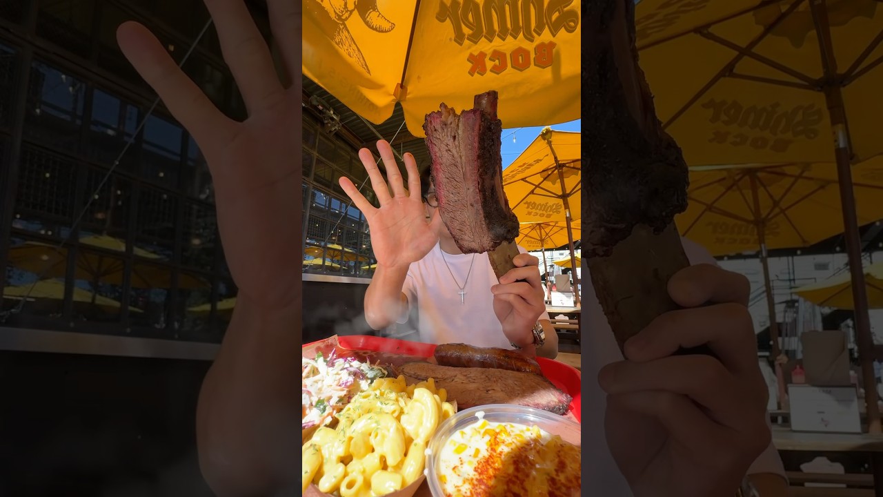 First time trying Texas barbecue 🇺🇸