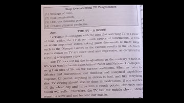 English (View and Counterview) Counterview on :Stop over -viewing TV program