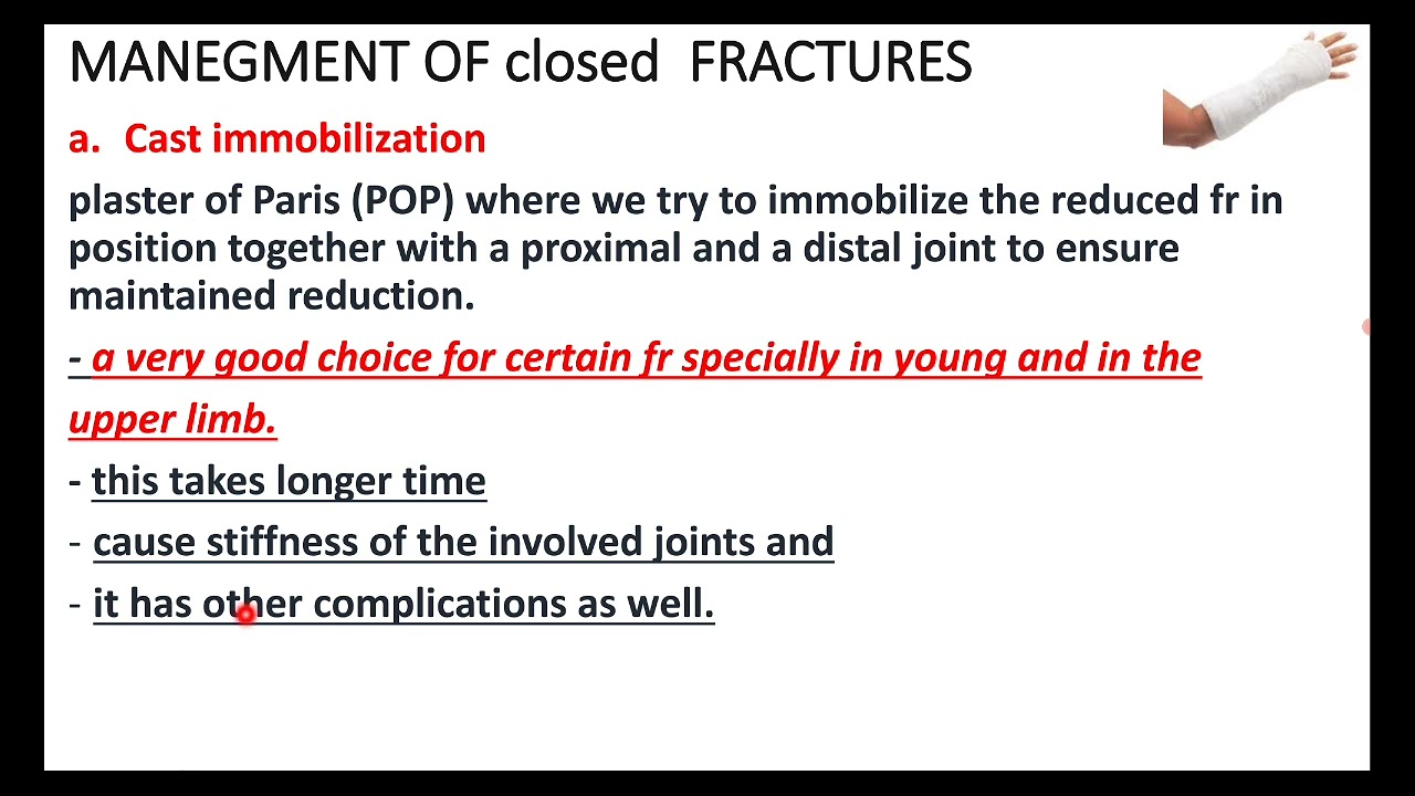 Introduction to Orthopedics 2: Managment and problems.