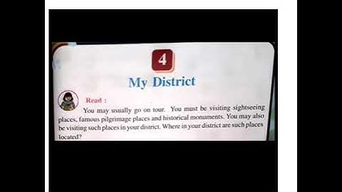 EVS ||CLASS 5 ||CHAPTER 4|| MY DISTRICT ||PART 1