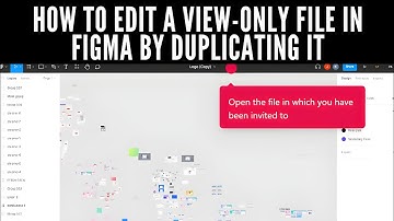 How to edit a view-only file in Figma by duplicating it