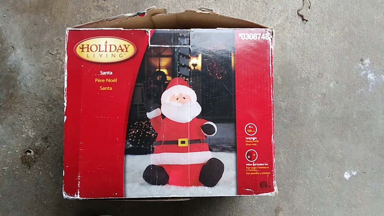 Gemmy Christmas Santa Inflatable review YouTube