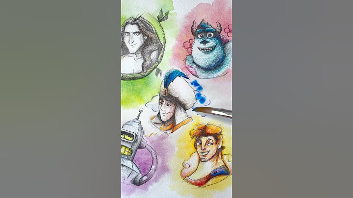 Drawing 5 ANIMATED CHARACTERS 🔥male 🔥✨ #disney #art