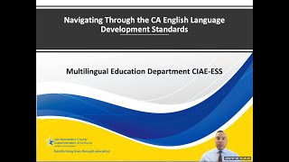 2023 Navigating Through the CA English Language Development Standards
