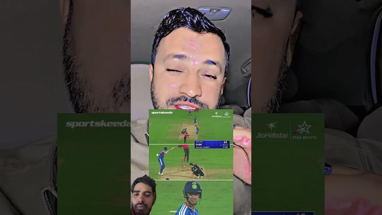 Shivam Dube Out 65 Runs 23 Balls Vs Nz 