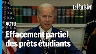 «C'est un énorme soulagement» : Joe Biden efface une partie des emprunts étudiants