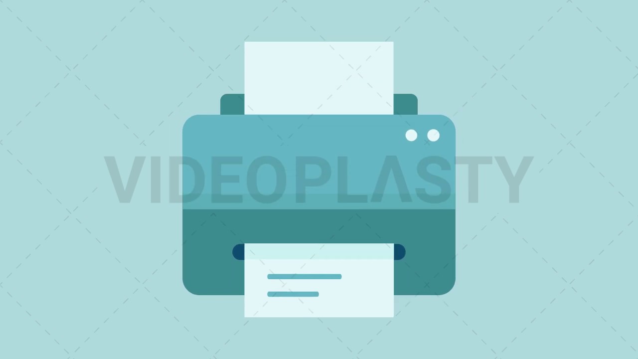 Printer Icon Stock Animation [MOV & GIF] - YouTube
