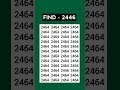 Think you're a genius? Try this focus test – find 2446! #Shorts