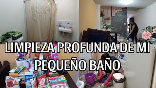 ✅ LIMPIEZA PROFUNDA DE MI PEQUEÑO BAÑO  CASA INFONAVIT  HACIENDO MI DESPENSA, TARDE PRODUCTIVA ✅