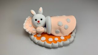 How to Make a Polymer Clay Bunny | Easy Crafts for Kids |