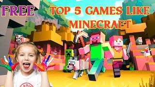 TOP 5 - GAMES LIKE MINECRAFT FOR FREE ( BEST FREE CRAFTING GAME FREE ) screenshot 5