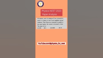 Physics mcq asked in NEET UG 2023 with answer and explanation by J Akhter Sir # Shorts