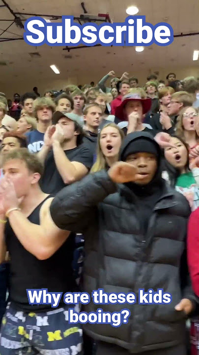Why are these kids booing? ￼