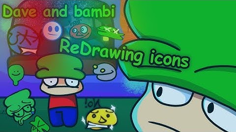 ReDrawing FNF Dave and bambi icons!