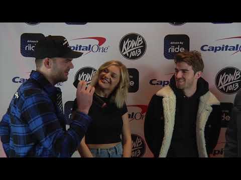 Colt interviews The Chainsmokers & Kelsea Ballerini backstage at KDWB's Jingle Ball 2018