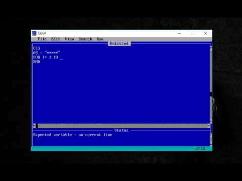 Episode 22: Displaying Asterick pattern with tab in QBASIC