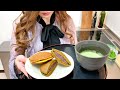 一人暮らしキャバ嬢の【どら焼き】の作り方!Japanese Dorayaki & How to make Matcha.|vlog