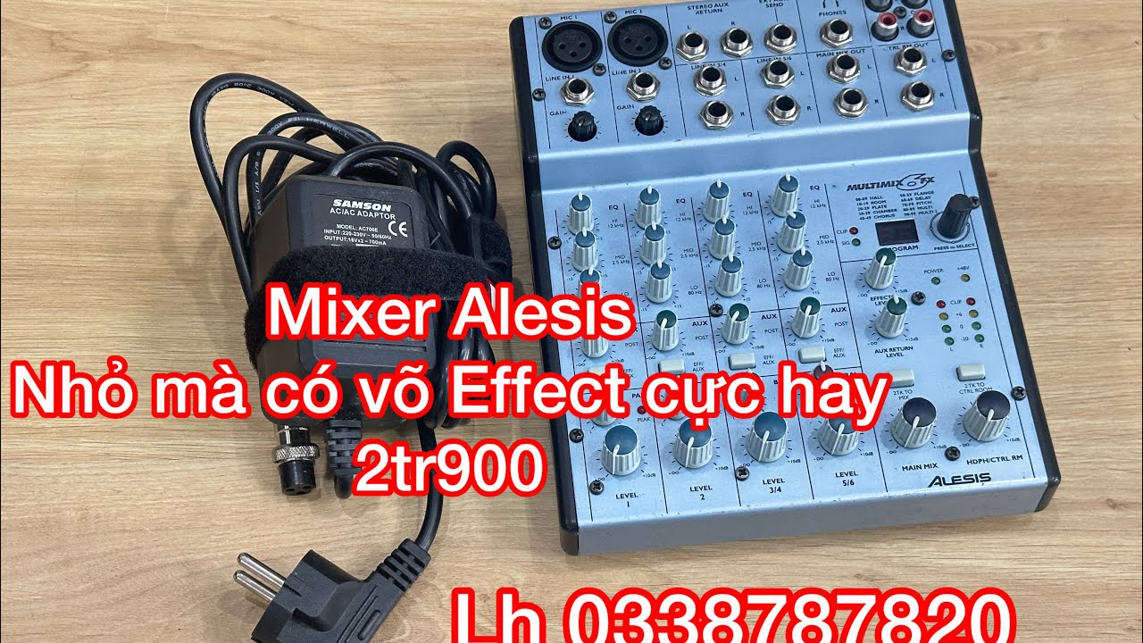 Mixer alesis multimix 6 nhỏ gọn cực hay 