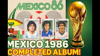 Panini FIFA World Cup Mexico 1986 – Completed Sticker Album | Full Flip-Through (No Commentary)