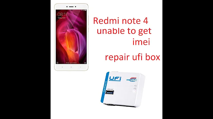 redmi note 4 imei repair by  ufi box