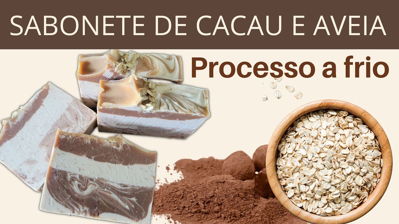 Sabonete de cacau e aveia