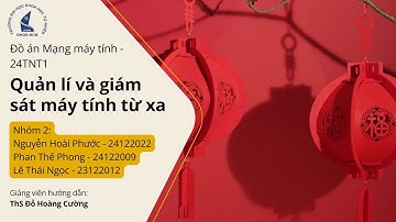MẠNG MÁY TÍNH | ĐỒ ÁN THỰC HÀNH | Nhóm 2 - 24TNT1 | Remote PC control via Website | HCMUS