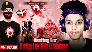 Testing New Player For Triple Thunder 🥵🔥 PN STARK LIVE GUILD TEST - Garena Free Fire