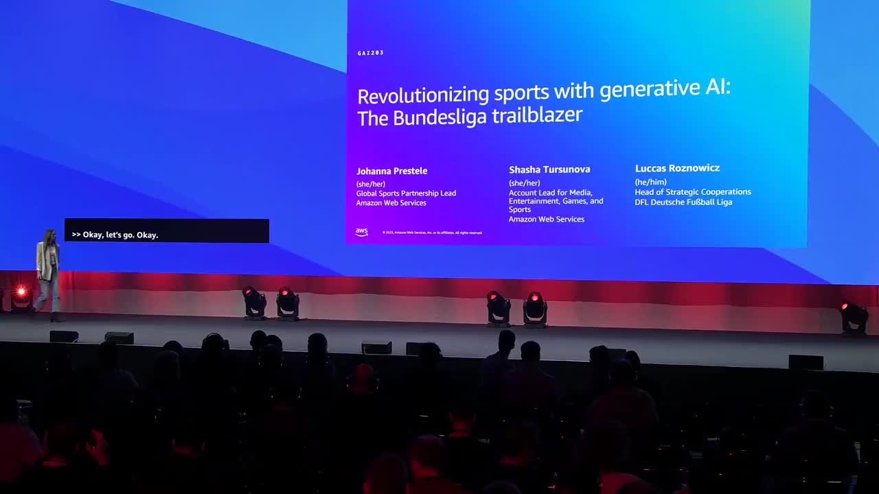 AWS Summit Hamburg 2025 - Revolutionizing sports with generative AI: The Bundesliga trailblazer