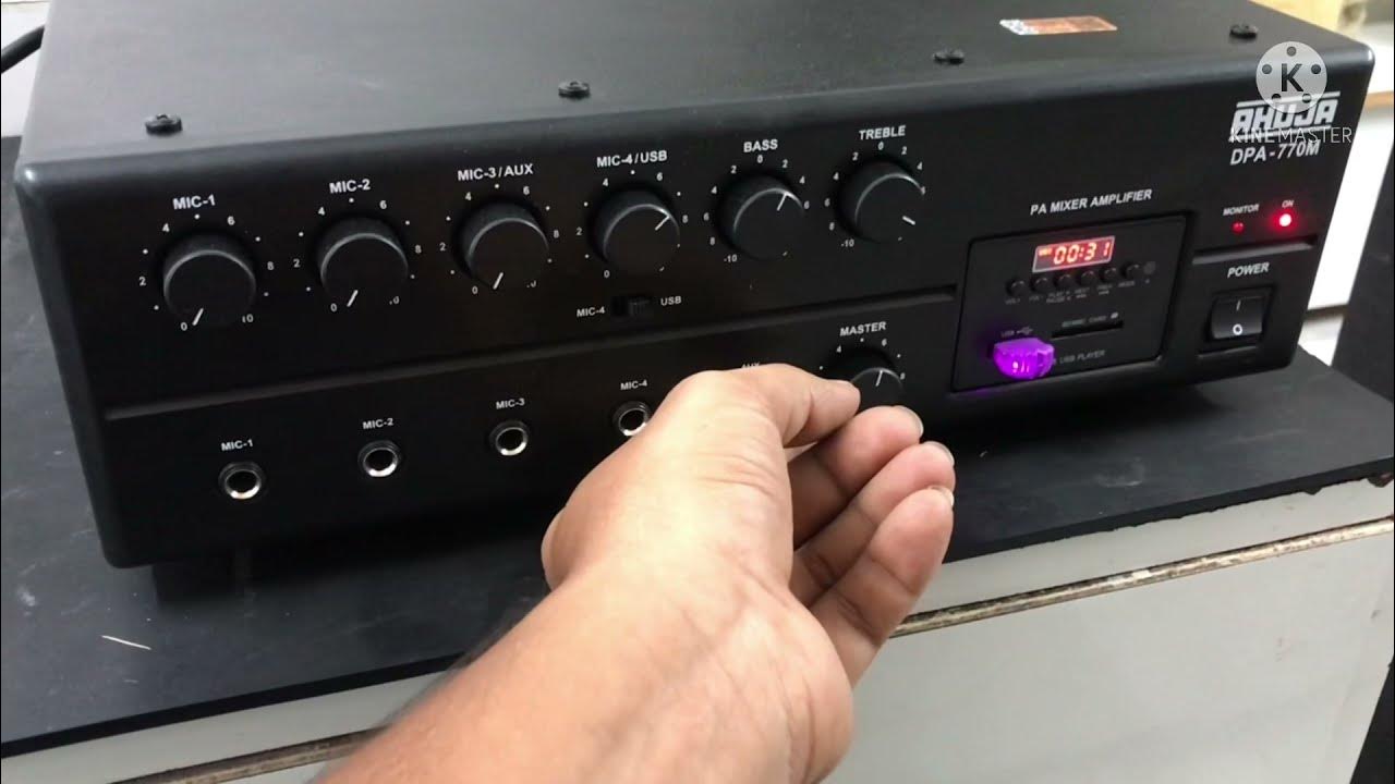 Ahuja DPA770M Amplifier Unboxing & Review Full Detail Testing with