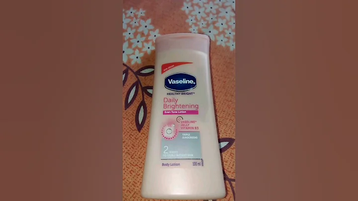 Vaseline daily brightening body lotion #vaseline #shorts #bodycare