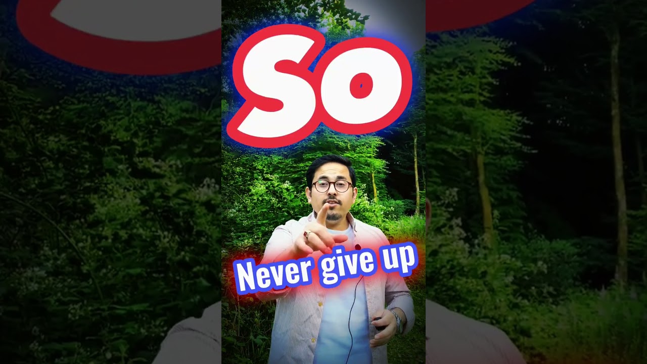 You Think It Is Hard Time in Your Life, but Giving Up is Harder