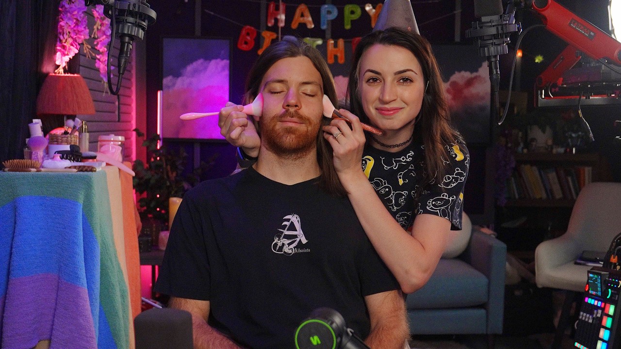 Doing My Husband’s Favorite ASMR Triggers for his Birthday - YouTube