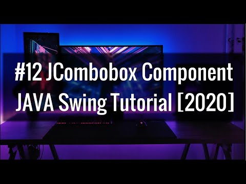 #12 How to use Combobox Component Java Swing with GUI Software development tutorial 2021.