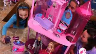 2010 Barbie A Fashion Fairytale Palace And Horse With Carriage Commercial