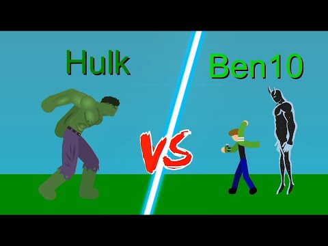 Ben10 vs Hulk Sticknodes Animation | VERSUS Z